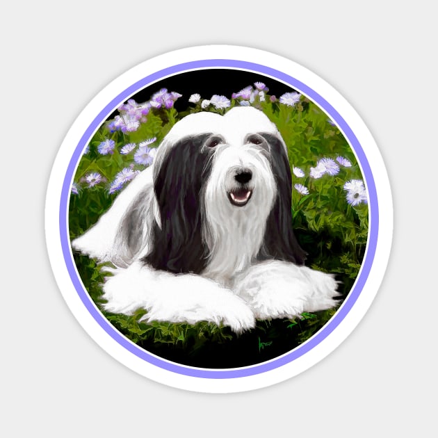 Bearded Collie Magnet by Alpen Designs